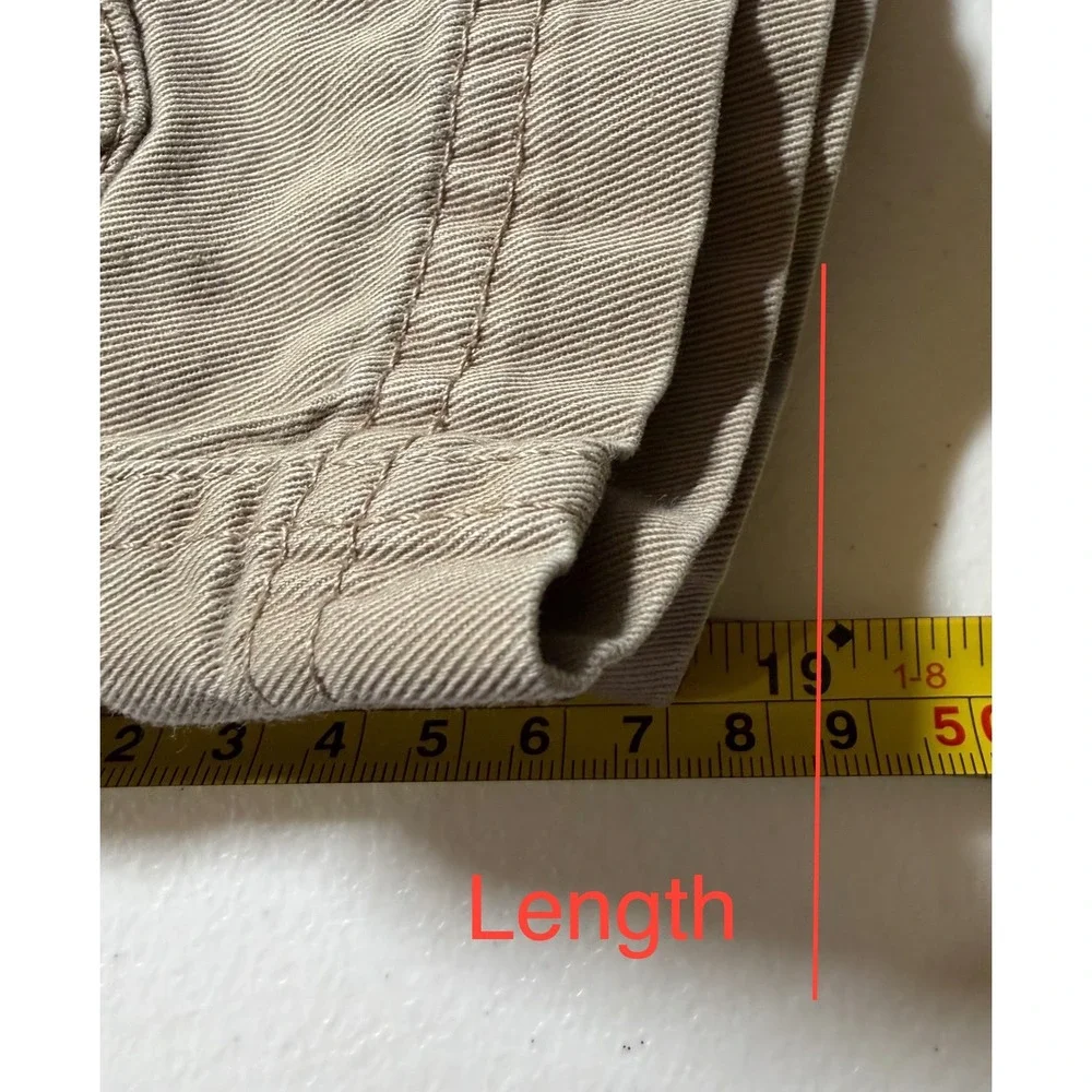 Oakley Mens Khaki Tan Cargo Shorts Size 31 Twill Outdoor Casual 6-Pocket